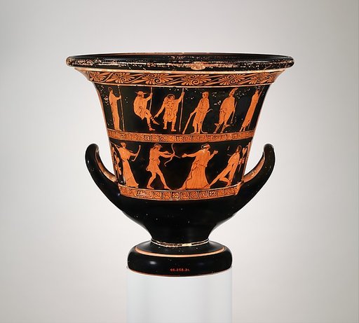 Terracotta calyx-krater (bowl for mixing wine and water)