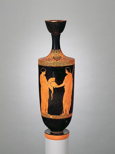 Terracotta lekythos (oil flask)