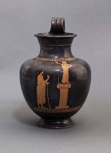 Terracotta oinochoe: olpe (jug)