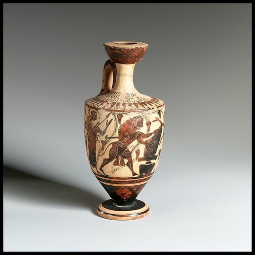 Terracotta lekythos (oil flask)