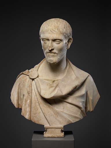 Marble portrait bust of a man