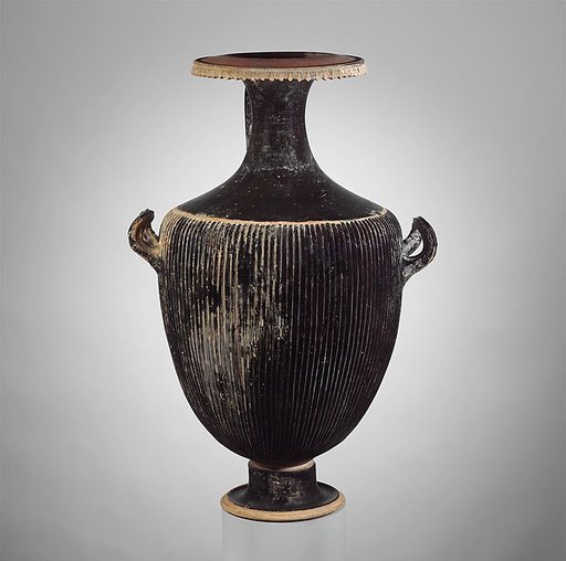 Terracotta hydria (water jar)