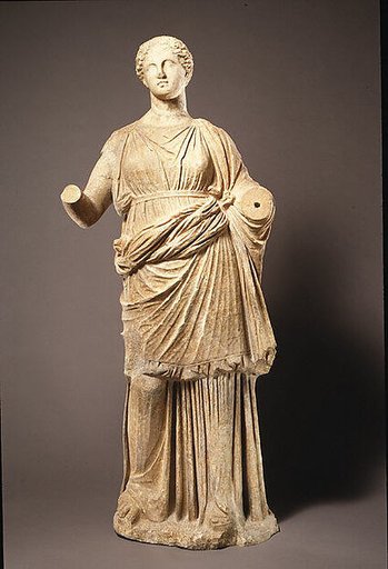 Marble statue of a woman