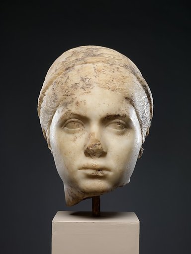 Marble portrait of a young woman