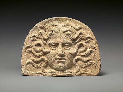 Antefix, head of Medusa