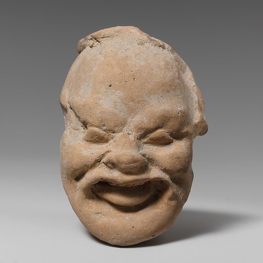 Terracotta head of a man