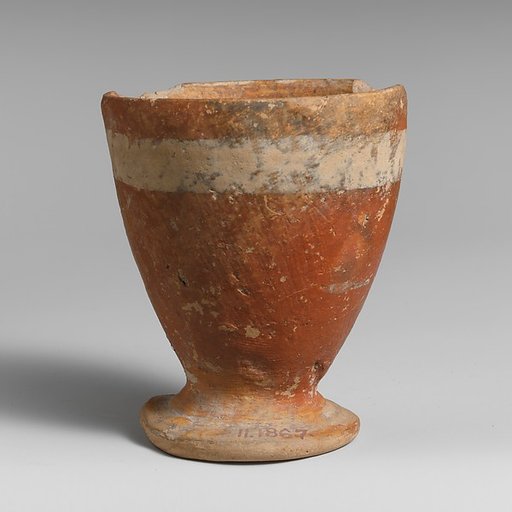Terracotta goblet