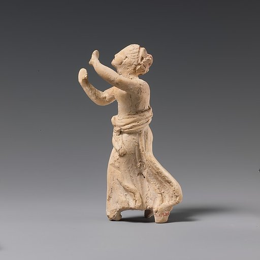 Terracotta statuette of a girl