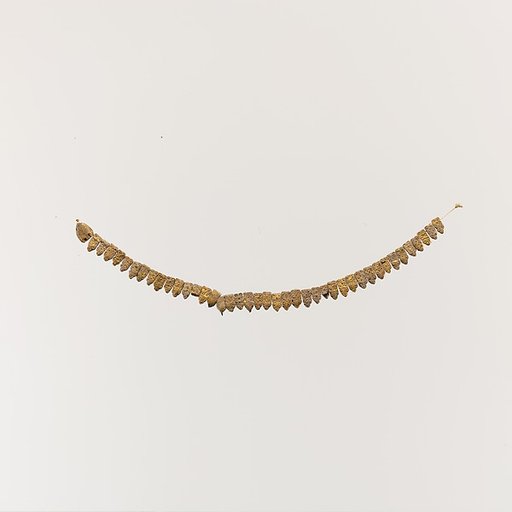 Gilt terracotta necklace