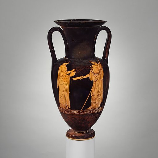 Terracotta Nolan neck-amphora (jar)