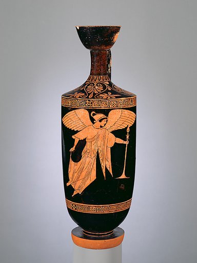 Terracotta lekythos (oil flask)