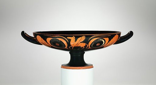 Terracotta kylix (drinking cup)
