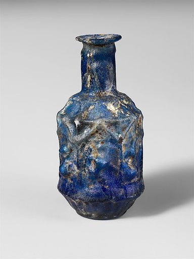 Glass hexagonal bottle