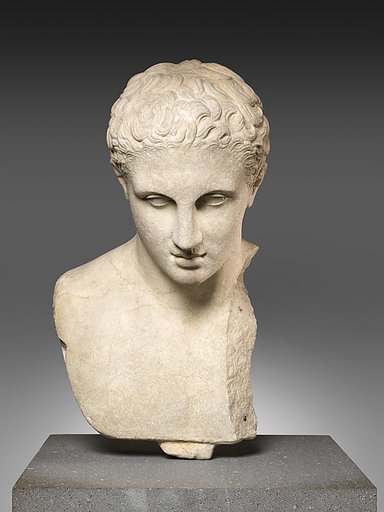 Marble bust of a youth