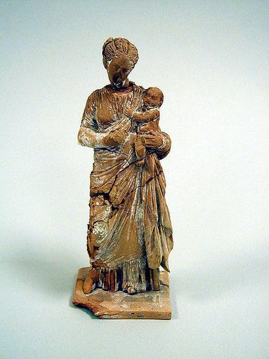 Statuette of a woman with infant