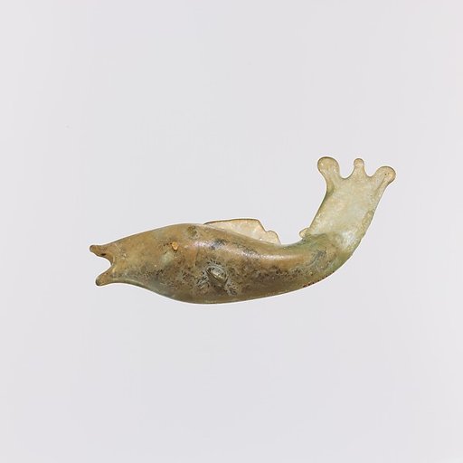 Glass bottle in the shape of a fish