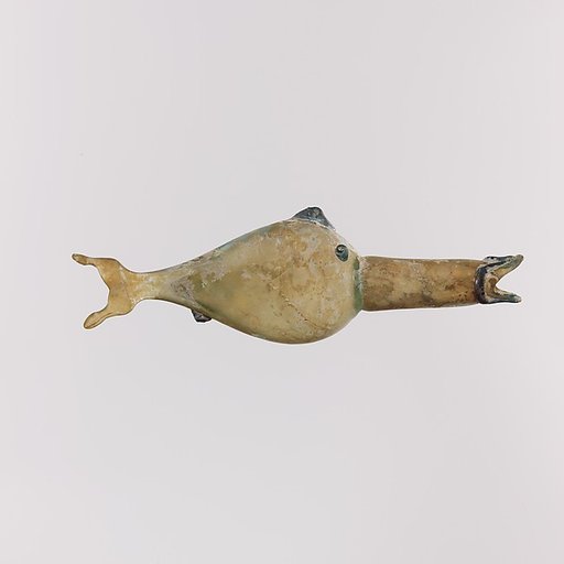 Glass sprinkler bottle in the shape of a fish