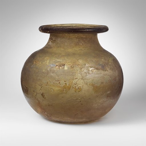 Glass cinerary urn
