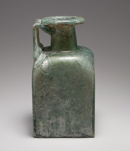Glass square bottle