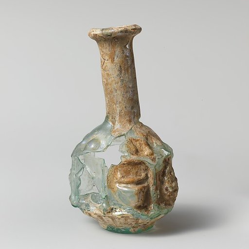 Glass hexagonal bottle