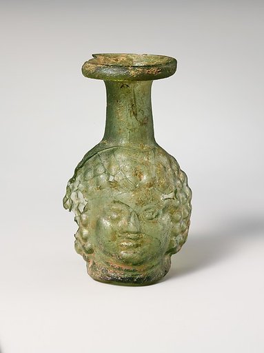 Glass double head flask