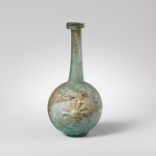 Glass globular bottle