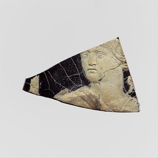Glass cameo plaque fragment