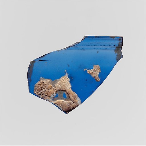 Glass cameo bowl fragment