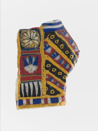 Glass mosaic relief fragment