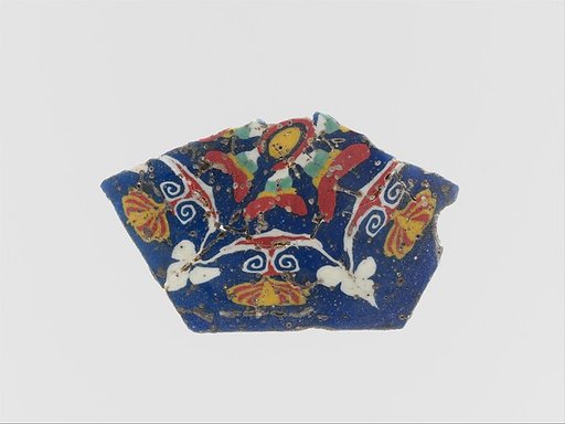 Glass mosaic inlay