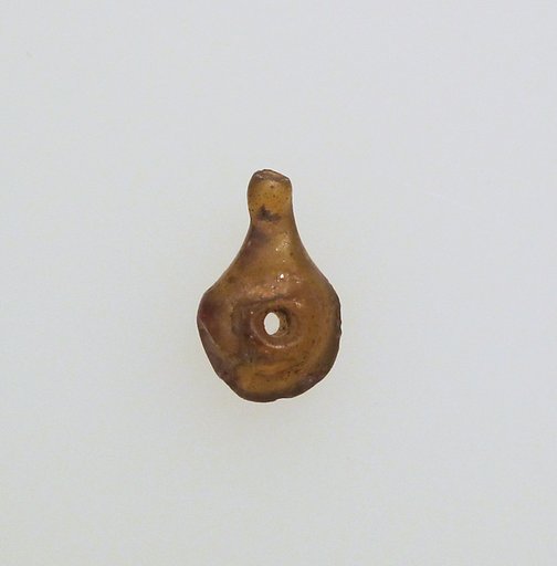 Glass pendant in the form of a lamp