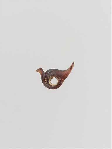 Glass pendant in the form of a bird
