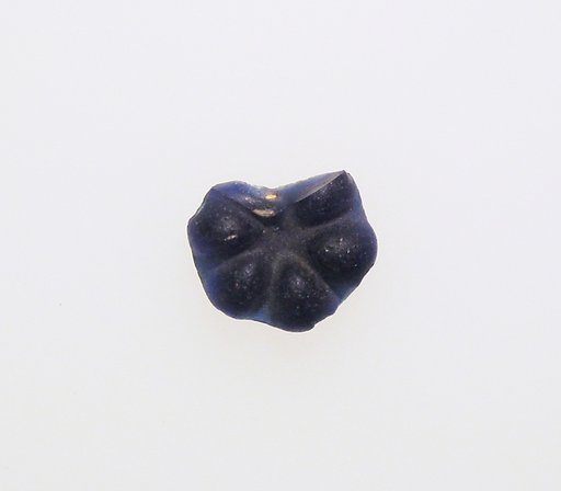 Glass bead in the form of a rosette