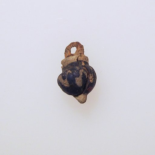 Glass pendant in the form of a jar