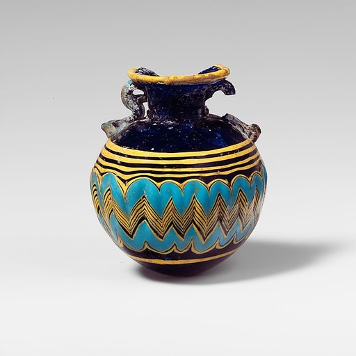Glass aryballos (perfume bottle)