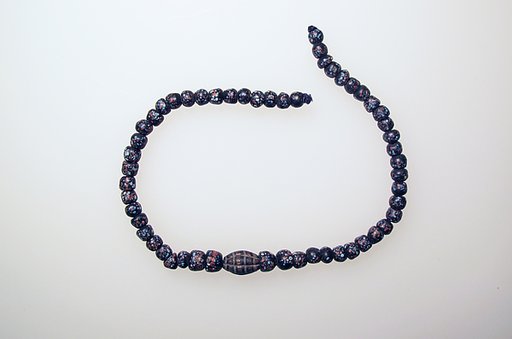 Necklace with 54 millefiori beads