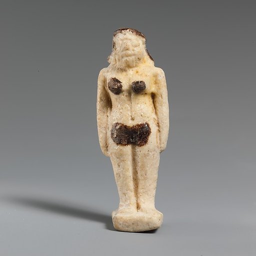 Faience statuette of a woman
