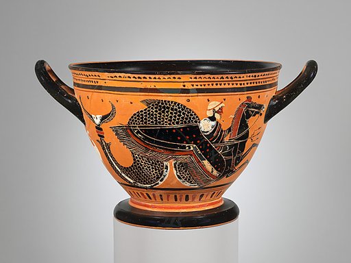 Terracotta skyphos (deep drinking cup)