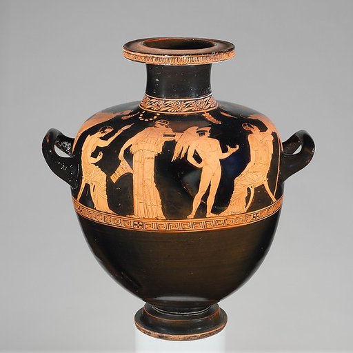 Terracotta hydria (water jar)