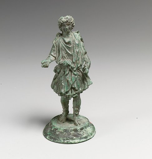 Bronze statuette of a Lar