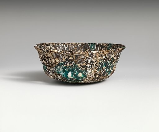 Mosaic glass bowl