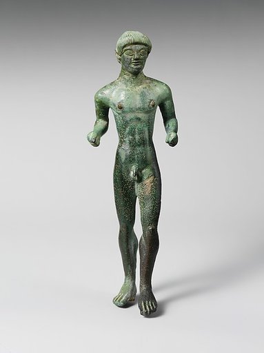 Bronze statuette of a youth