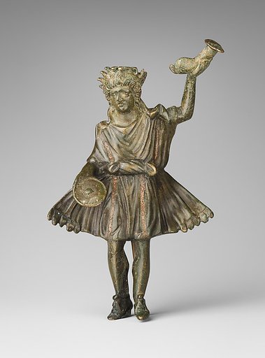 Bronze statuette of a Lar