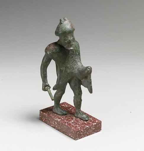Statuette of a man with a stick