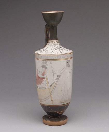 Terracotta lekythos (oil flask)