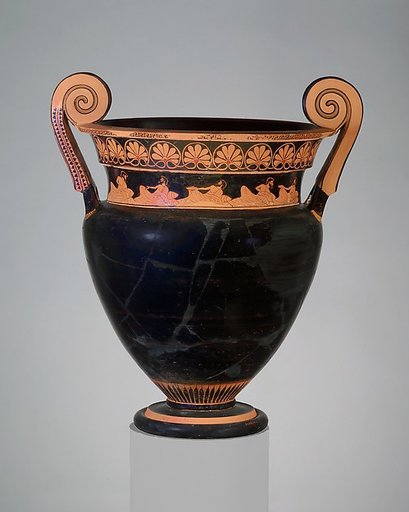 Terracotta volute-krater (bowl for mixing wine and water)