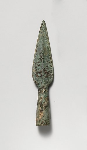 Miniature bronze spearhead