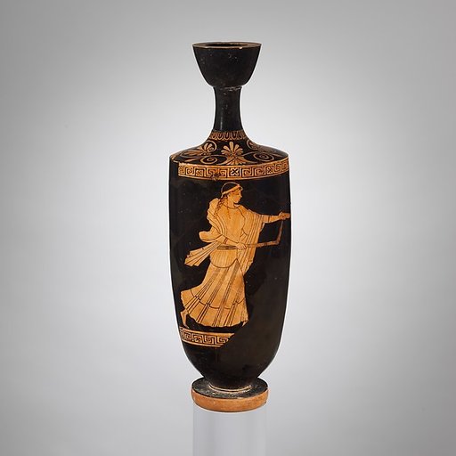 Terracotta lekythos (oil flask)