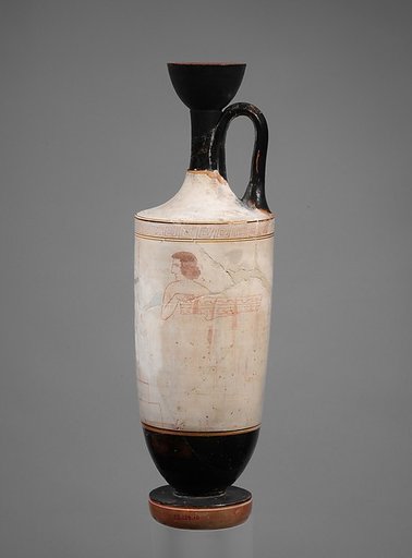 Terracotta lekythos (oil flask)