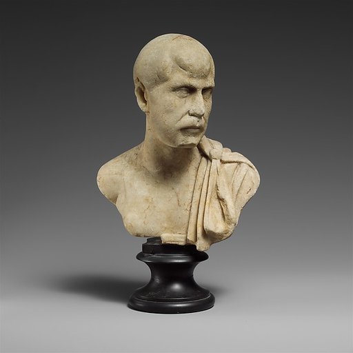 Marble bust of a man